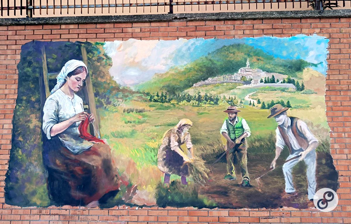 L'opera letteraria di Francesco Jovine in un grande murales